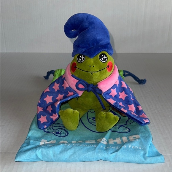 NWT Makeship Little Wizard Frog Plushie - Picture 3 of 9